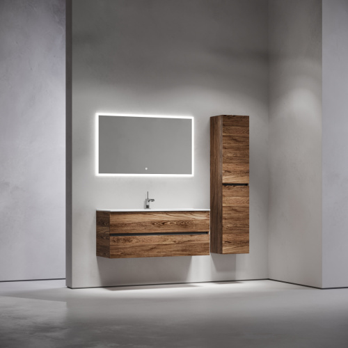 Тумба под раковину Sancos Urban UR120-1ECH 120х50 подвесная цвет коричневый - фото 3